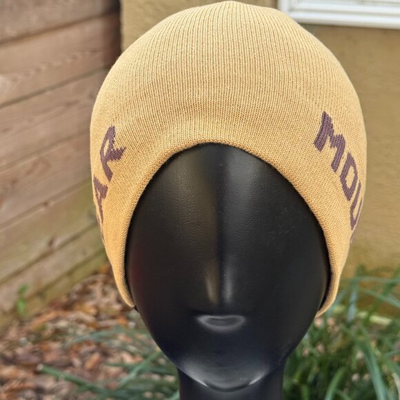 Mountain Hardwear IcnoColor Beanie Unisex O/S Cap Reversible Tan Camouflage New - Picture 3 of 7